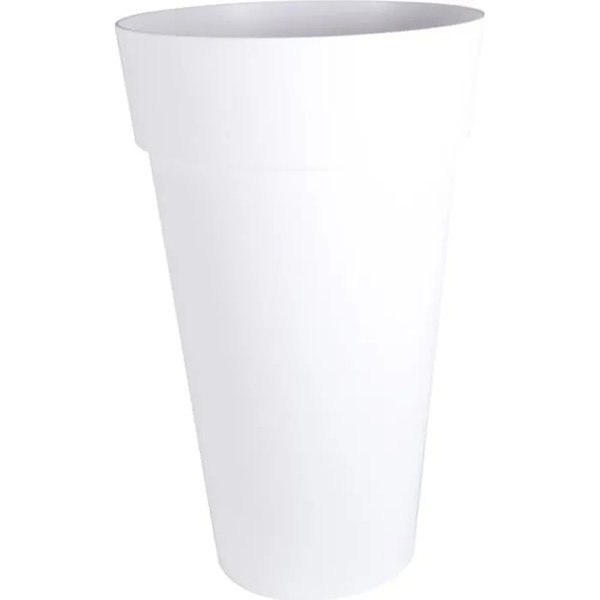 VASE HAUT TOSCANE XXL H80 CM - 90L BLANC