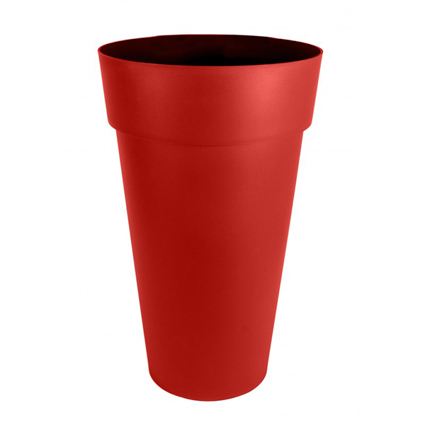 VASE HAUT TOSCANE XXL H80 CM - 90L ROUGE RUBIS