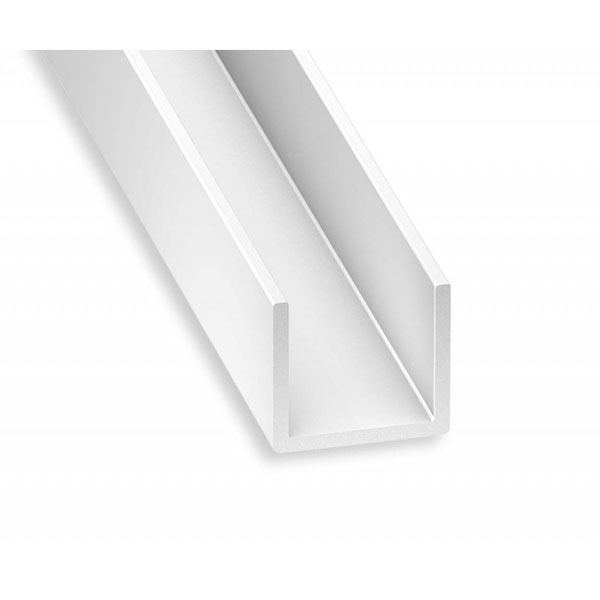 PROFIL U 20X81 PVC BLANC 2,5M