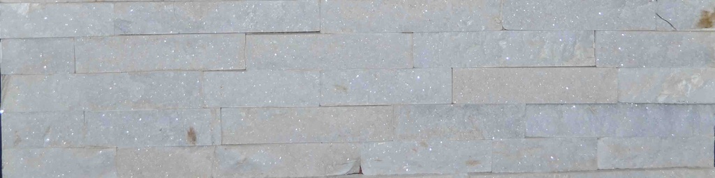 PIERRE FACADE NATURELLE 15*60*1-2CM BLANC QUARTZITE (CX7PCS=0,63M2)