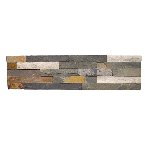 PIERRES NATURELLES POUR FACADE 15X60 RUSTY + WHITE  ZX-01 (CX8PCES=0,72M2/CRT )
