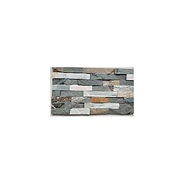 PIERRES NATURELLES POUR FACADE 15X60 GREEN+ YELLOW STONE 4LINES  ZX-07 (CX8PCES=0,72M2/CRT )