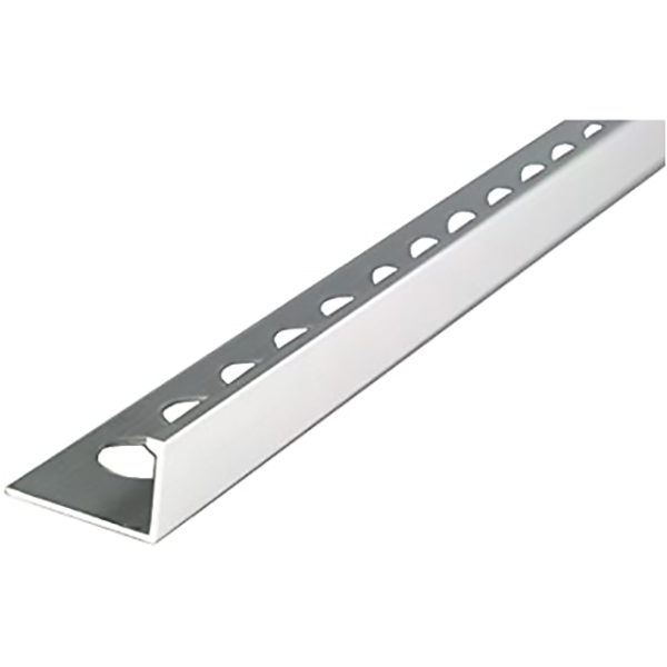 PROFIL ALU CARRELAGE 8,5MM X 2,6M ARGENT CHROME