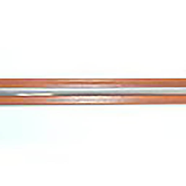 PROFIL COUVRE-JOINT EN ALU ROUVRE FONCE(NOYER) 2,7M