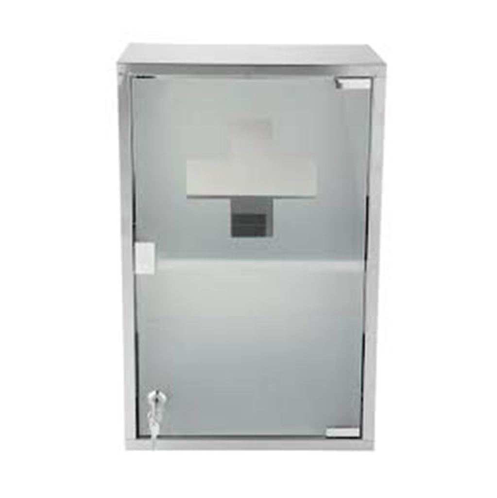 GENOA ARMOIRE METAL CHROME BROSSEE 50X30X15