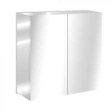 TEMPO 60 CHROME ARMOIRE DE TOILETTE POUR SPOT 2 PORTES MIROIR MDF 16MM