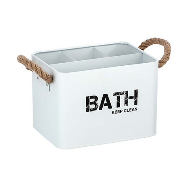 BOITE DE BAIN 4 COMPARTIMENTS BLANC