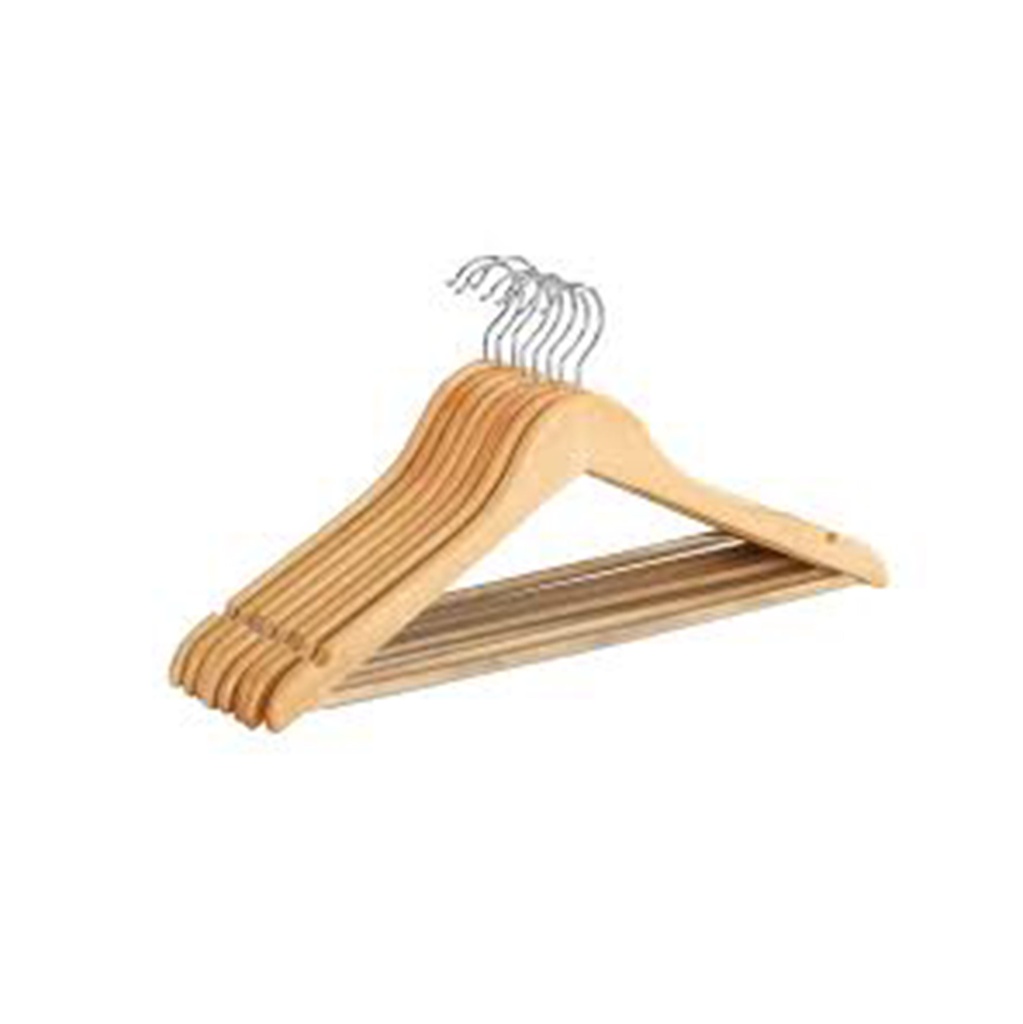 CINTRE ECO LOT DE 8 PIECES NATUREL
