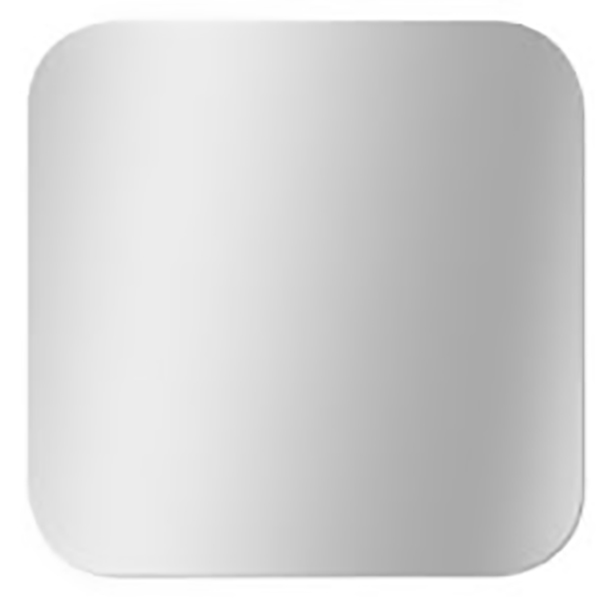 MIROIR BORDS POLIS COINS ARRONDIS 40X40