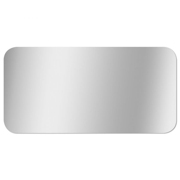 MIROIR BORDS POLIS COINS ARRONDIS 80X40