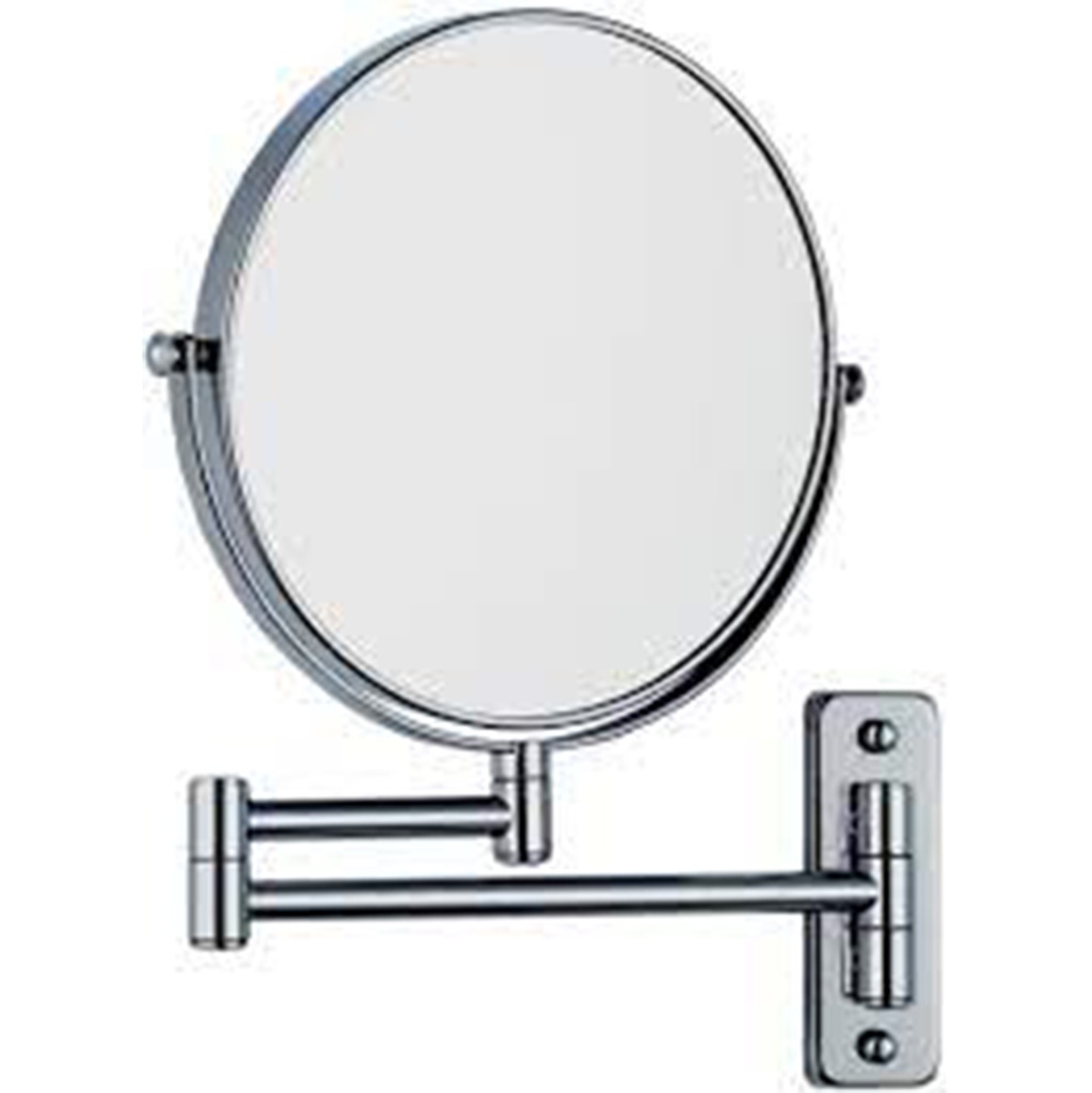 MIROIR GROSSISSANT ROND PIVOTANT A FIXER X8 CHROME D.20