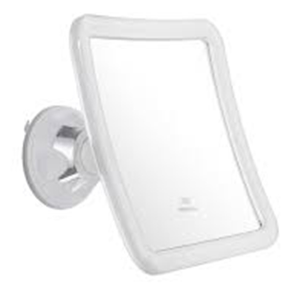 MIROIR GROSSISSANT VENTOUSE A POSER X3 BRAS PLEXI TRANSPARENT 16X16