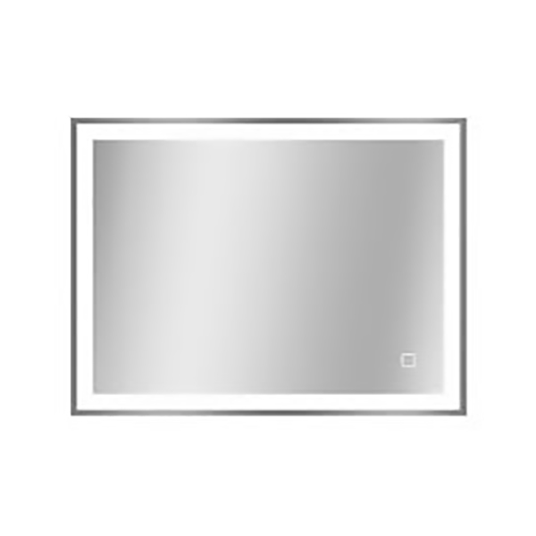 SWANN 80 MIROIR LED CADRE ALUMINIUM SABLAGE LATERAL 35 MM