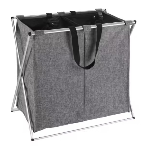 PANIER A LINGE DUO GRIS CHINE