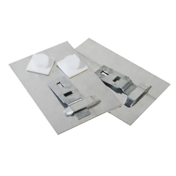 KIT DE 2 PLAQUES METALLIQUES 10X8CM