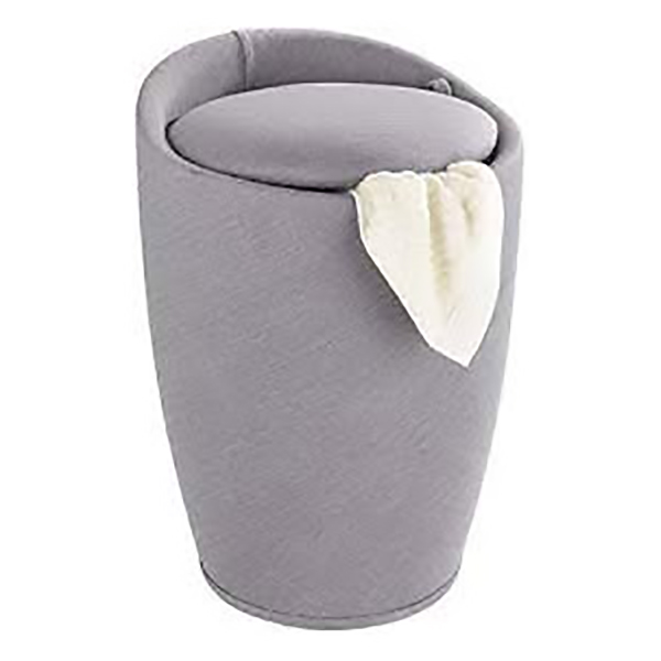 PANIER A LINGE CANDY GRIS
