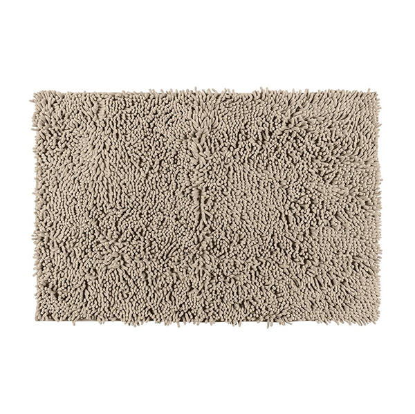 TAPIS DE BAIN CHENILLE 50X80CM SABLE