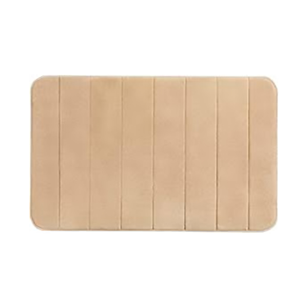 TAPIS DE BAIN MEMORY FOAM 50X80CM STRIPES SABLE