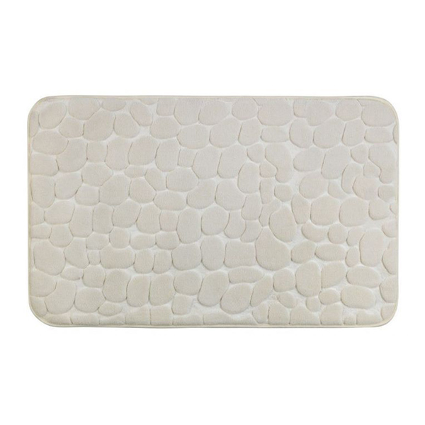 TAPIS DE BAIN MEMORY FOAM 50X80CM PEBBLES BEIGE