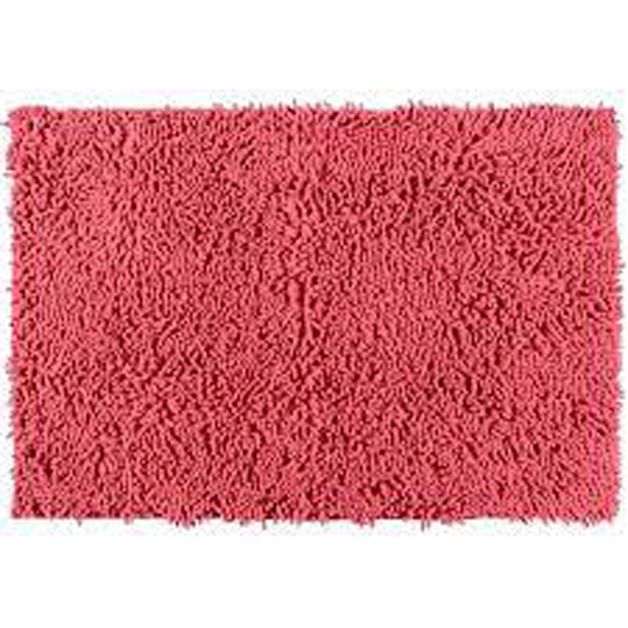 TAPIS DE BAIN CHENILLE 50X80CM CORAIL