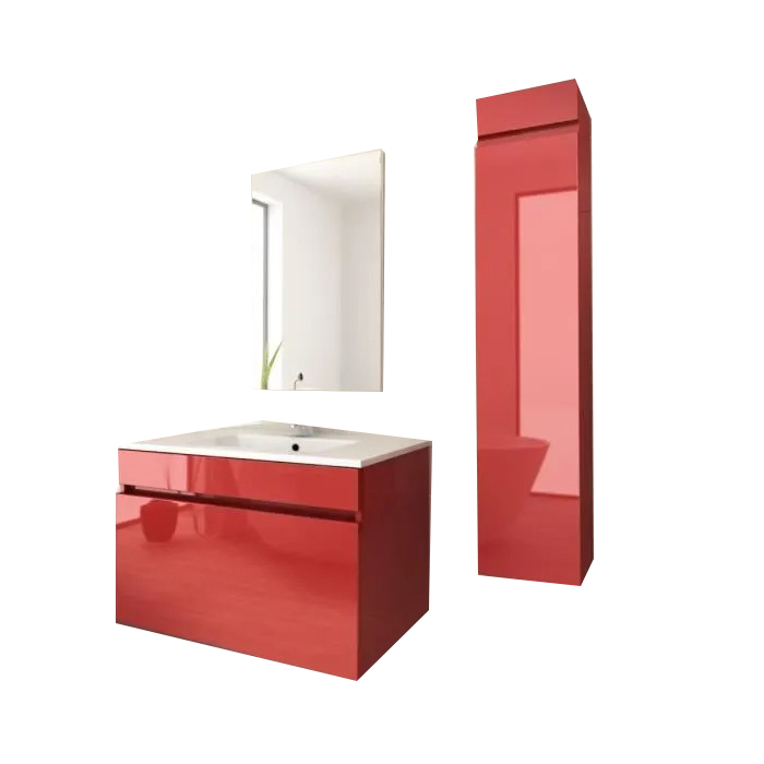 MEUBLE SB SIMPLE 80CM 64ROUGE