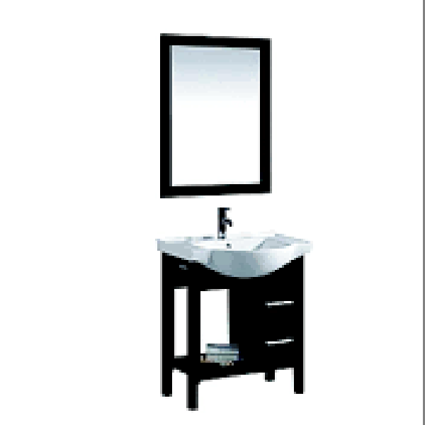 MEUBLE SALLE DE BAIN SIMPLE 75X50X85 AVEC MIROIR