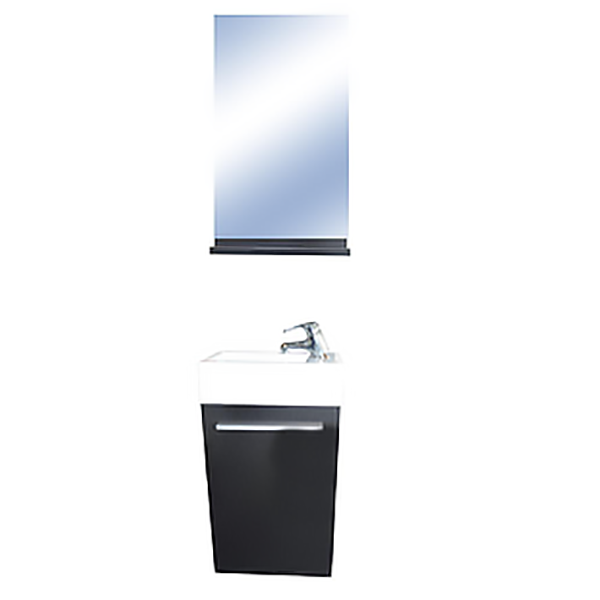 MEUBLE DE SALLE DE BAIN SM1018/F09 400X220X600 +MIROIR 400X80X600+MITIGEUR