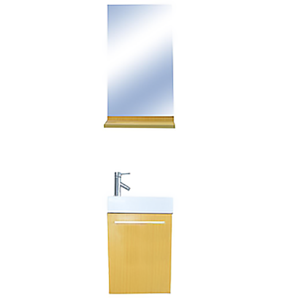 MEUBLE DE SALLE DE BAIN SM1018/F16 400X220X600 +MIROIR 400X80X600+MITIGEUR