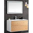 MEUBLE SIMPLE VASQUE SUSPENDU AVEC MIROIR LED 1010*460*550MM