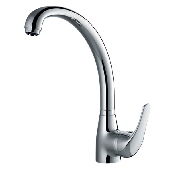 MITIGEUR EVIER CHROME COMPLET BEC HAUT