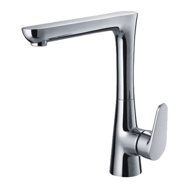 MITIGEUR EVIER CHROME COMPLET BEC HAUT