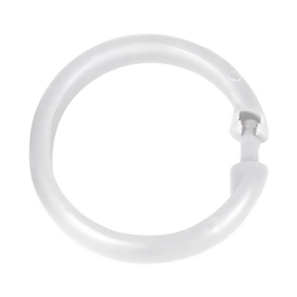 ANNEAUX POUR RIDEAUX 12P GRAND BLANC