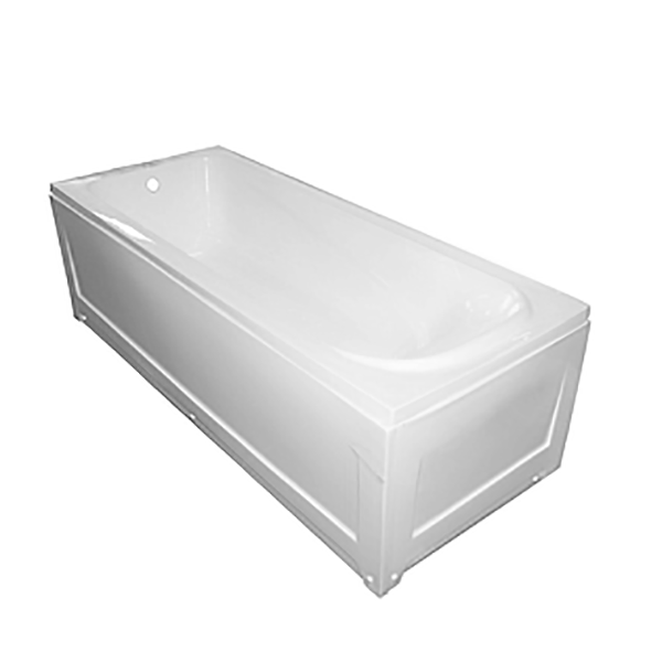 BAIGNOIRE ACRYLIQUE RECTANGLE BLANC AVEC JUPE 1700X700X500MM