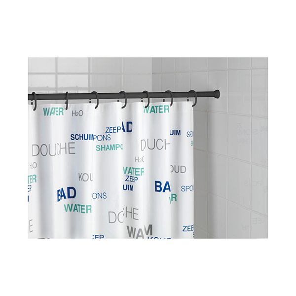 BARRE DE DOUCHE TELESCOPIQUE 20MM NOIR 70-115 CM