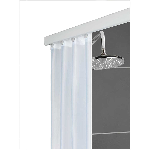 RAIL DE DOUCHE TELESCOPIQUE 125-210 CM BLANC