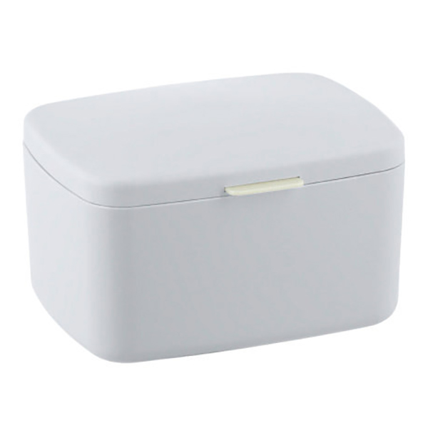 BOITE SALLE DE BAIN AVEC COUVERCLE BARCELONA BLANC