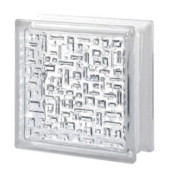 BRIQUE DE VERRE EUROPEEN 190X190MMX80MM MAYA
