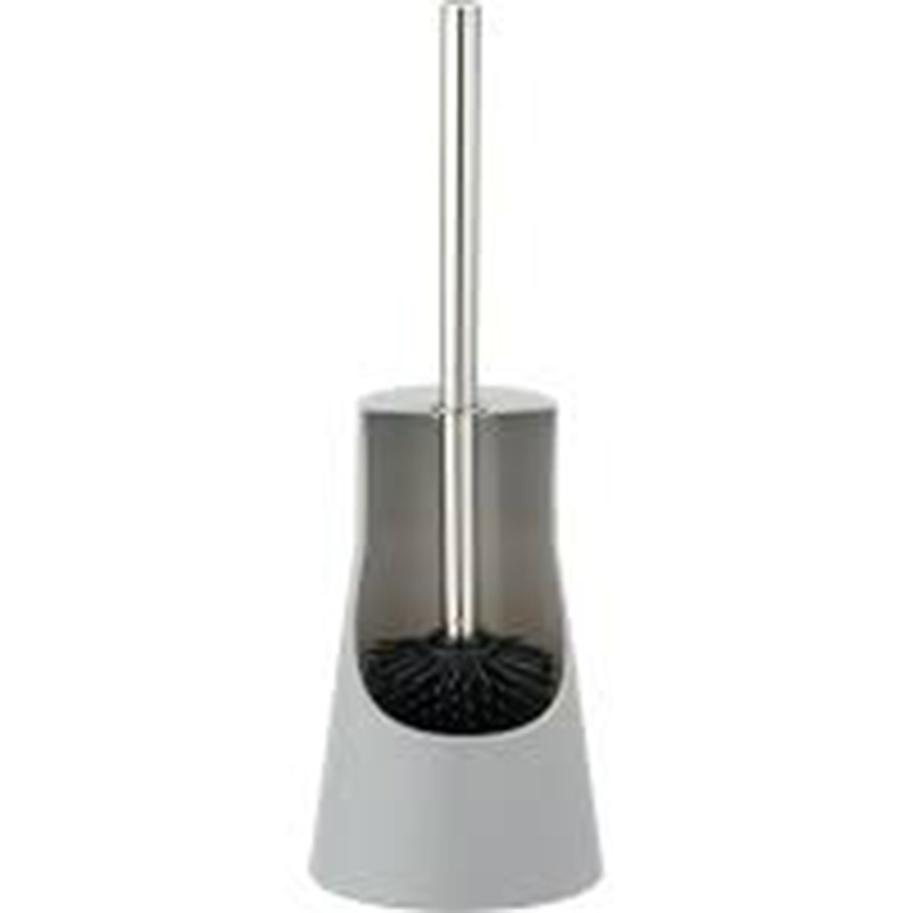 BROSSE WC ARESE GRIS AVEC SUPPORT EN SILICONE