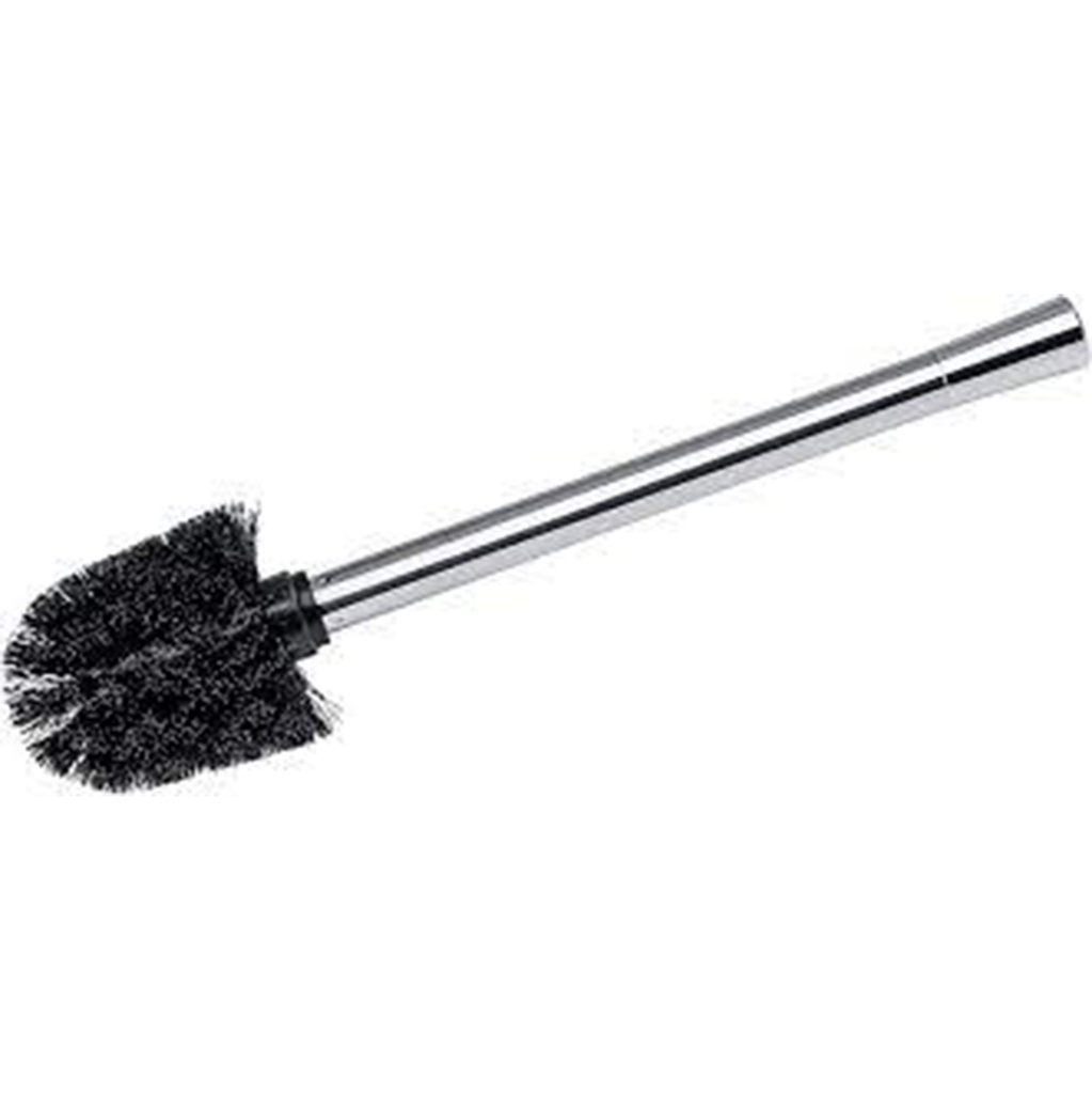 MANCHE DE BROSSE EN ACIER INOX CHANGE BRILLANT AVEC 2 TETES DE BROSSES