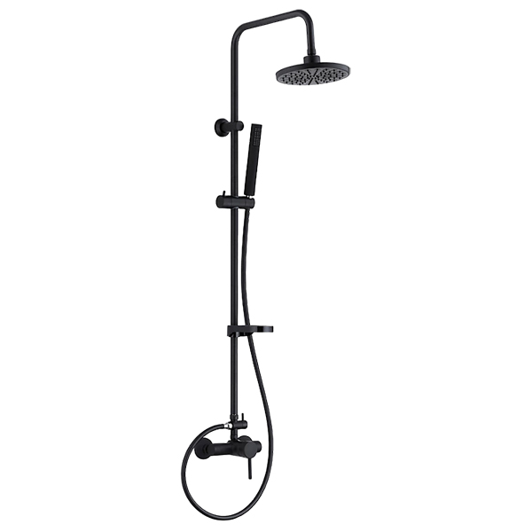 COLONNE DE DOUCHE COMPLET SIROCO NOIR MAT