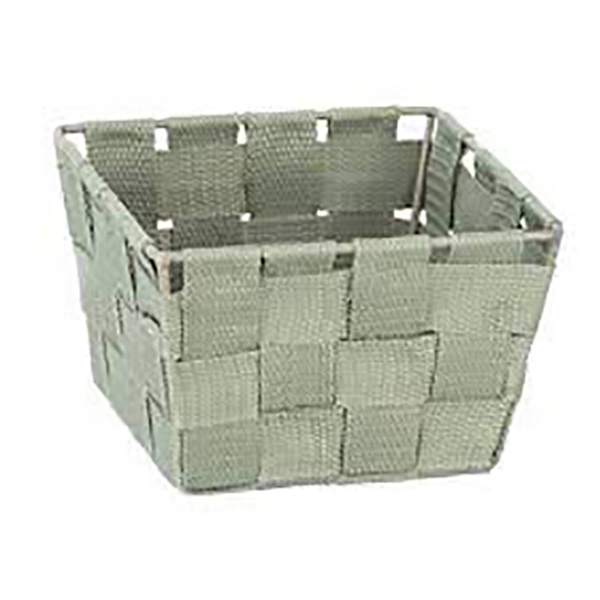CORBEILLE SALLE DE BAIN ADRIA MINI SQUARE VERT PALE