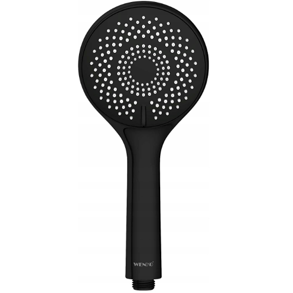 POMMEAU DE DOUCHE WATER SAVING D110MM/3 NOIR