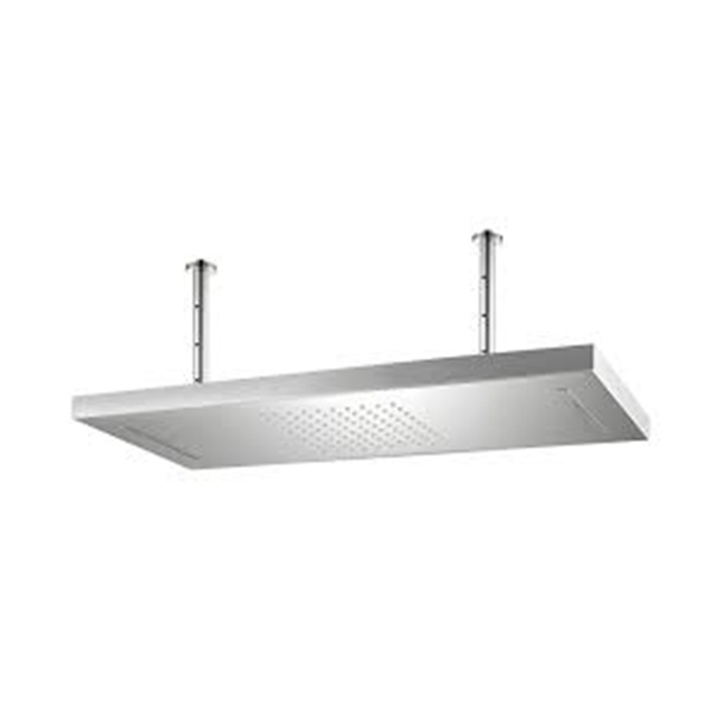 TETE DE DOUCHE SUSPENDU 2BRAS AVEC CASCADE 500X230MM