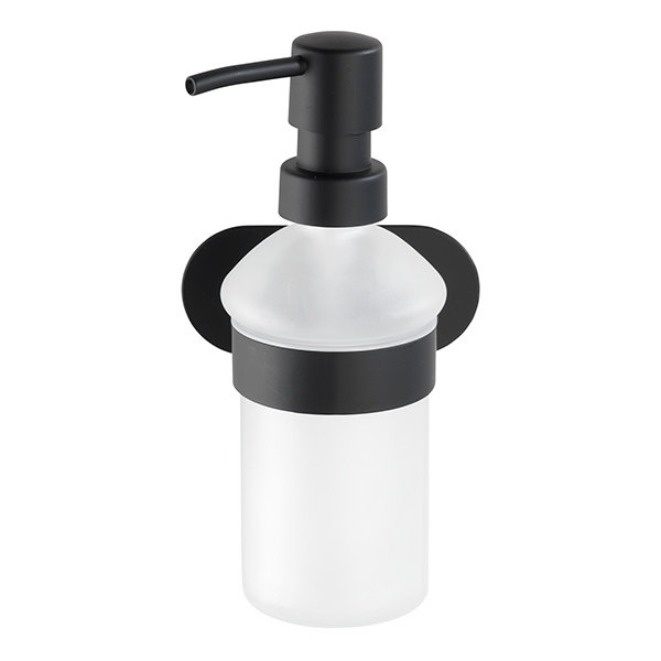 DISTRIBUTEUR SAVON OREA NOIR 200ML 10X16,5X10,5CM