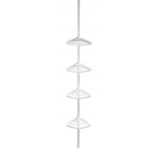 ETAGERE TELESCOPIQUE ALLSTAR OPAL ACIER BLANC 80-250CM