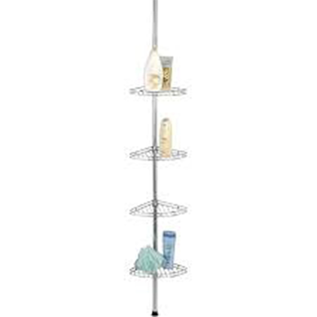 ETAGERE TELESCOPIQUE INOX 4 ETAGES 22.5X7.5 - 275X57CM