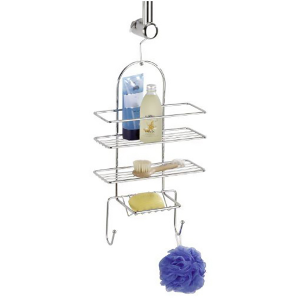 SERVITEUR DE DOUCHE CHROME EXCLUSIVE 25X52X11CM