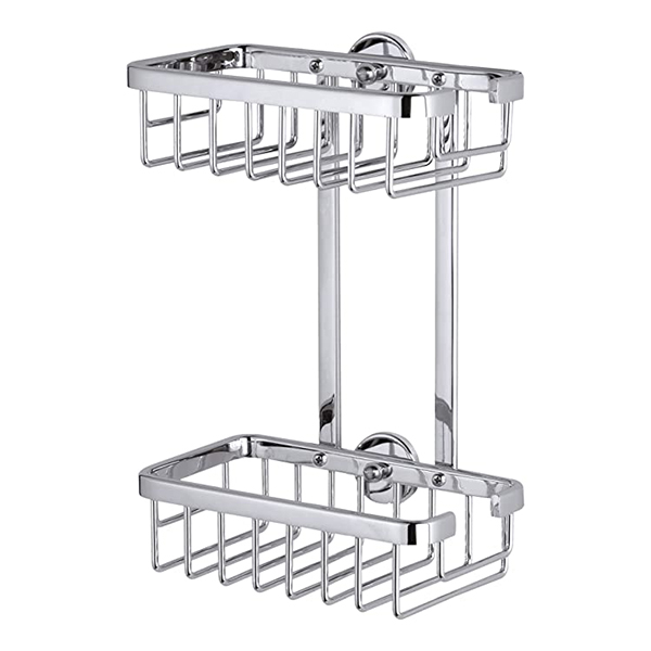 PANIER DE DOUCHE DOUBLE ALUXX CHROME