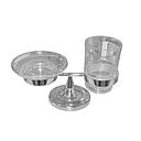 GOBELET &amp; PORTE SAVON T CHROME A POSER