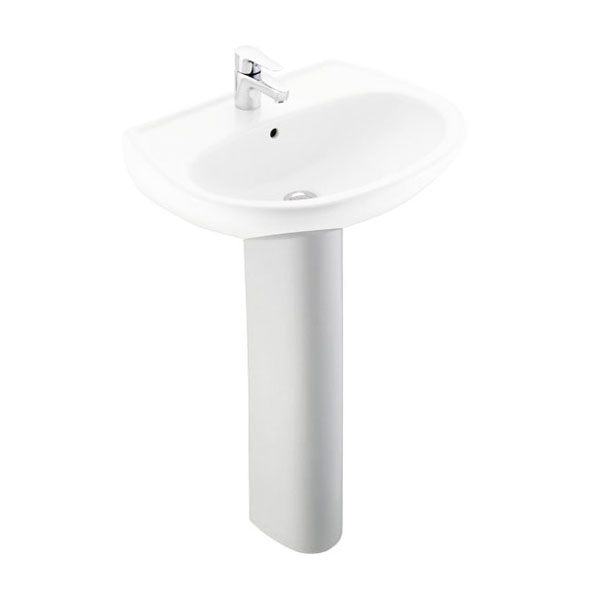 COLONNE POUR LAVABO BRIVE BLANC